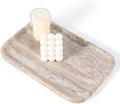 Karibiber Marble Vanity Trays, Travertine Bathroom Tray, Decorative Tray by Karibiber