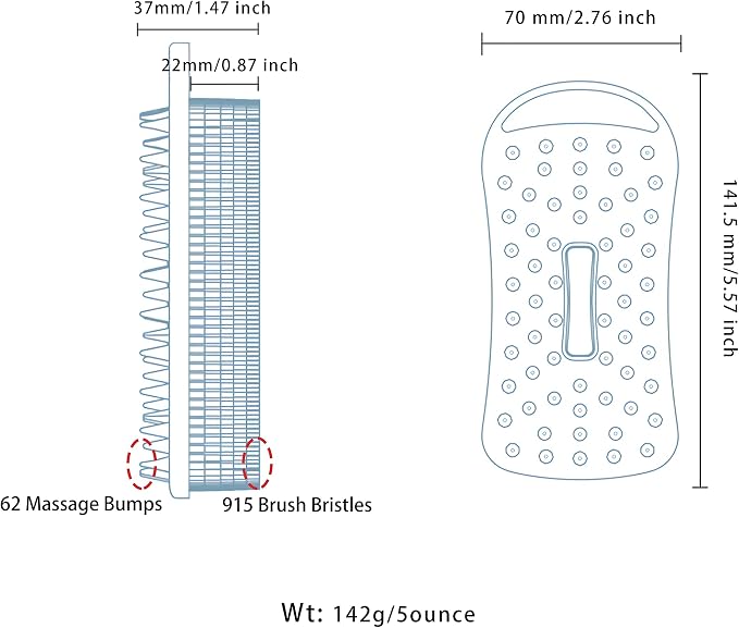2 PC Silicone Body Scrubber, 2 in 1 Exfoliating Shower Bath Scrubber, Soft - Image 8