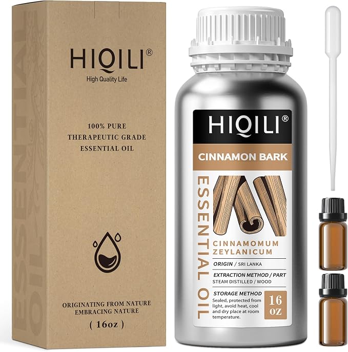 HIQILI Cinnamon Essential Oil for Candle, Spary & Diffuser by HIQILI