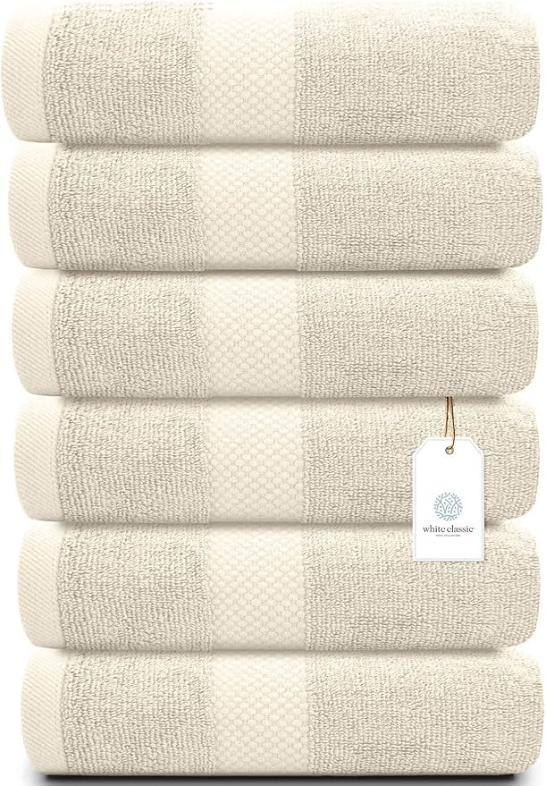 White Classic Luxury Ivory Hand Towels by WhiteClassic