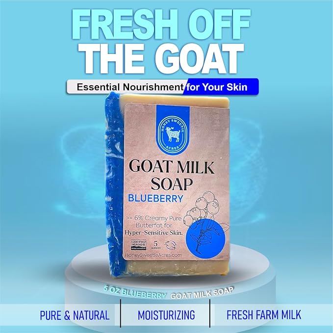 Honey Sweetie Acres Blueberry Goat Milk Soap - Image 5