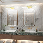 Aipsun Bathroom Vanity Light Brushed Gold Modern LED Vanity Lighting Over - Image 3