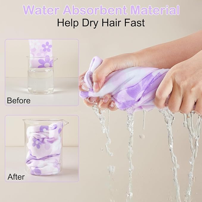 Basumee Microfiber Hair Towel Wrap - Image 2