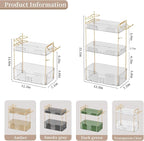 Akinbas 3 Tier Bathroom Organizer Countertop Makeup Perfume Tray Skincare - Image 3