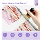 SAVILAND Nail Cleaning Tool: No-Touch Nail Cleaner Tools Wood Stamp Set Nails - Image 2