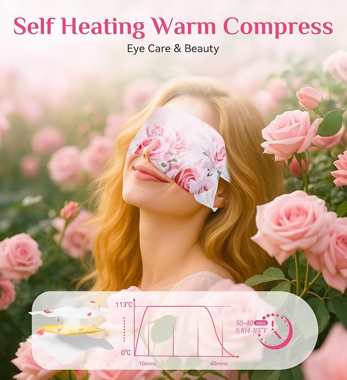 18 Packs Rose Heated Eye Mask - Image 8
