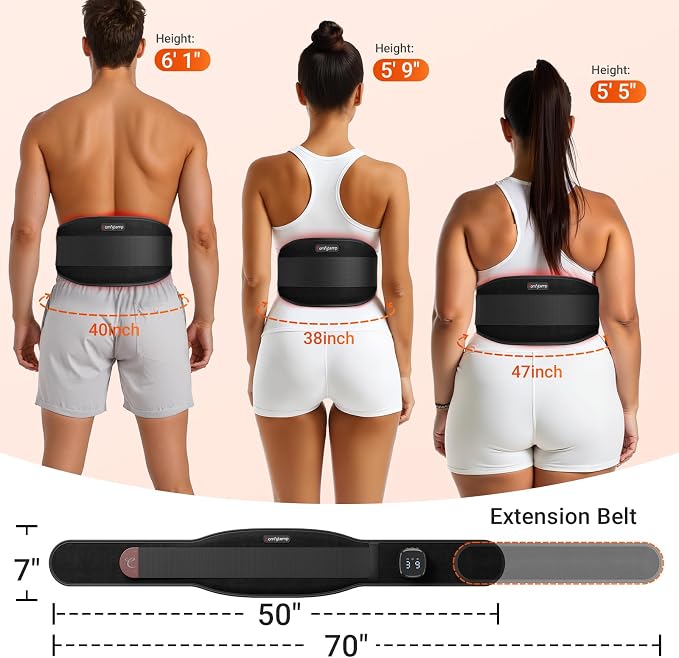 Comfytemp Cordless Red Light Therapy Massage Belt - Image 9