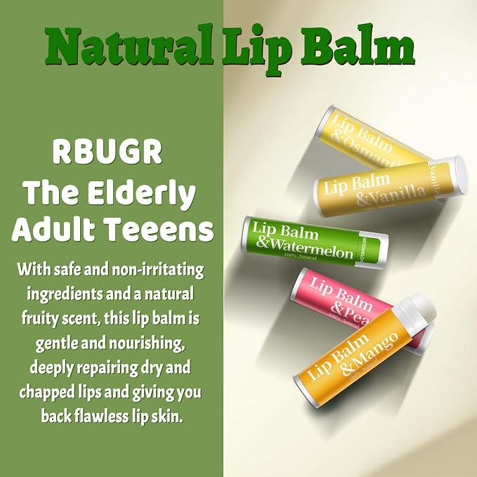 RBUGR 168 Pcs Lip Balm Bulk, 12 Flavored Lip Balm Pack - Image 7