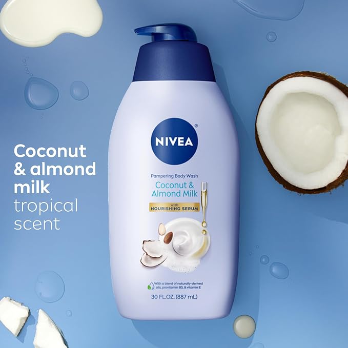 NIVEA Pampering Coconut and Almond Milk Body Wash - Image 9