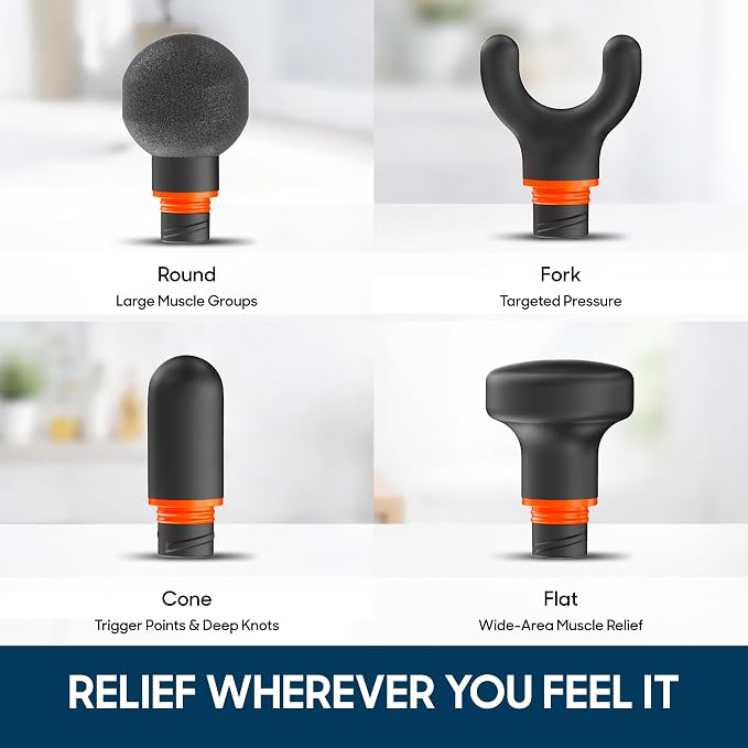Sharper Image PowerBoost Core Mini Massage Gun Deep Tissue Percussion Massager - Image 6