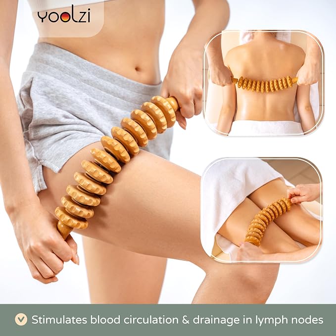 3 PCS Wood Therapy Massage Tools - Image 4