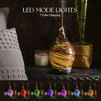 Porseme 150ml Essential Oil Diffuser Glass Color Changing Aroma Air Diffusers - Image 2