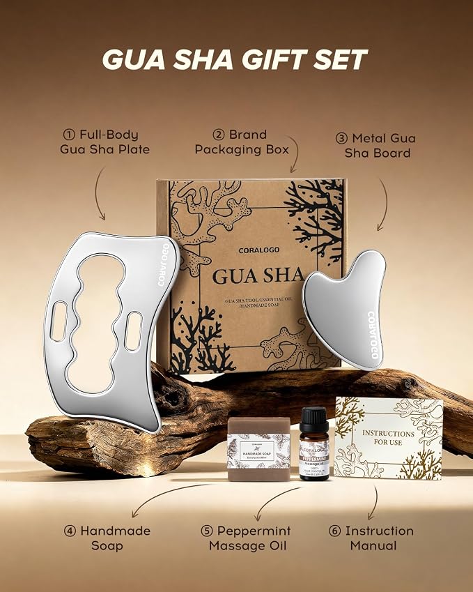 Coralogo Stainless Steel Gua Sha Tools - Image 2