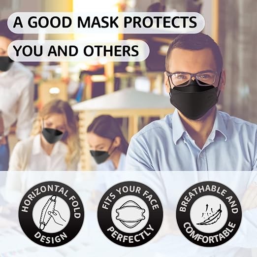 LEVENIS KN95 Face Masks 50 Pack, Breathable Comfortable and Disposable KN95 Mask - Image 4
