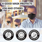 LEVENIS KN95 Face Masks 50 Pack, Breathable Comfortable and Disposable KN95 Mask - Image 4