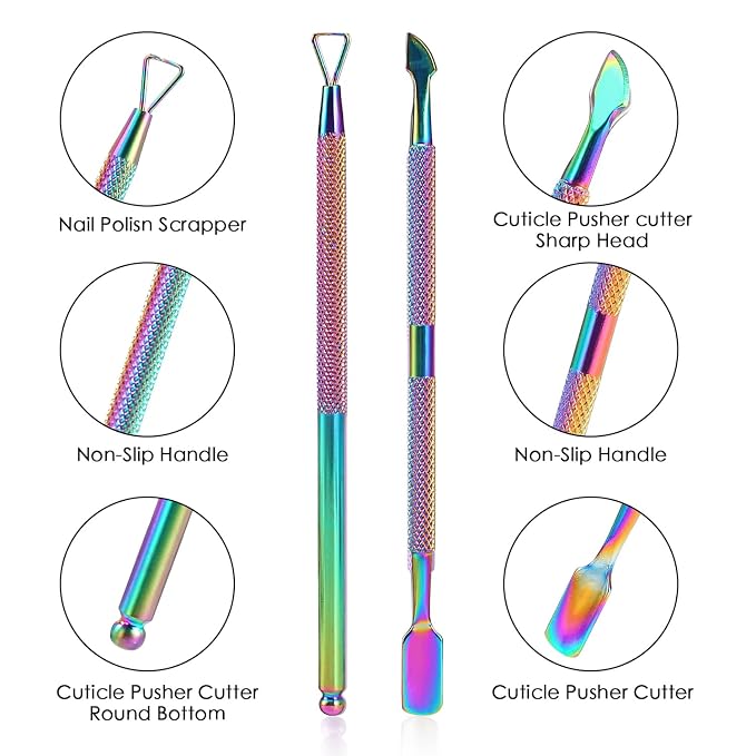2PCS Cuticle Pusher and Cutter - Image 2