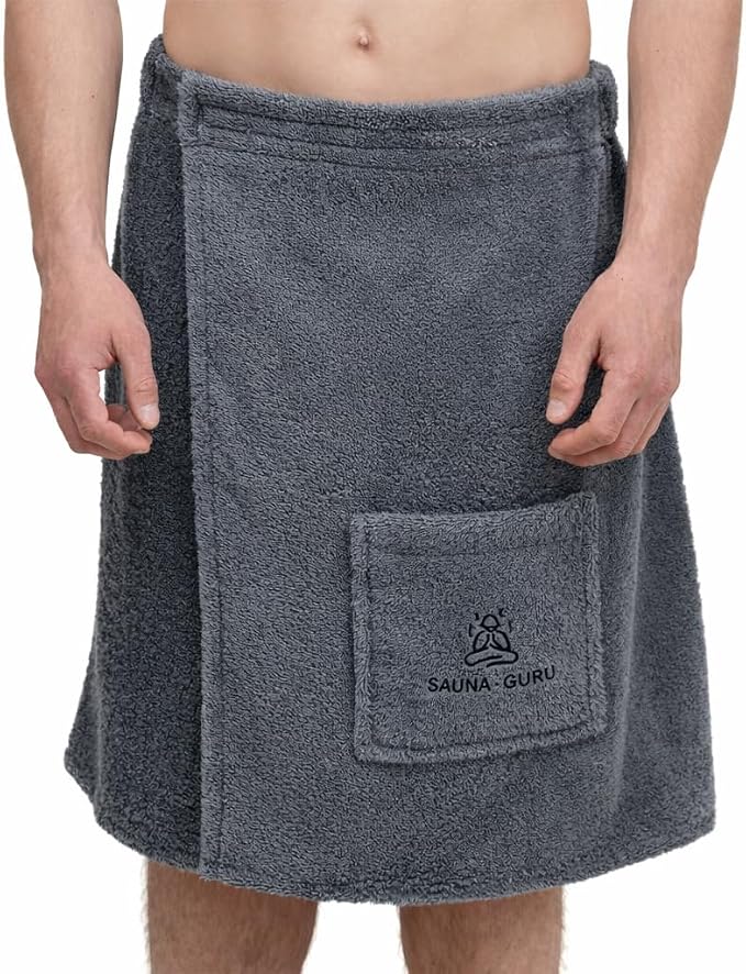 100% Cotton Sauna Kilt Towel Wrap by SAUNAGURU