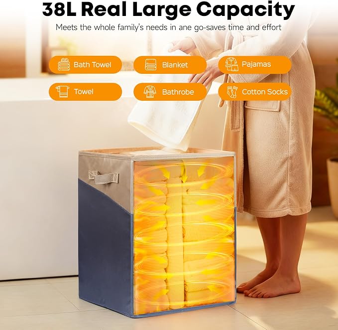 38L Foldable Towel Warmer Bucket - Image 3
