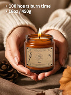 Scented Candles Gift, 16oz Large Jar Scented Candle – Rose Soy Wax Candle - Image 4