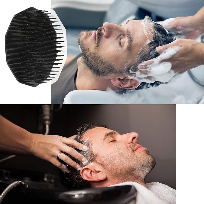 Scalp Massage Shampoo Brush, Segbeauty 4pcs Massage Hair Brushes Floriated - Image 2