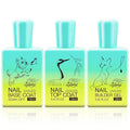 3 Pcs 18ml Gel Base Coat, Builder Gel & No Wipe Top Coat Set by GELLAKTIK