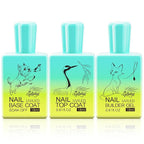 3 Pcs 18ml Gel Base Coat, Builder Gel & No Wipe Top Coat Set by GELLAKTIK