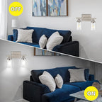 Ascher 2-Light Wall Sconces, Modern Vanity Light Fixture - Image 3