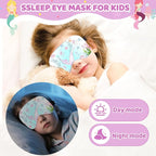 2 Pcs Sleep Mask for Kids Girls, Silk Eye Covers for Sleeping, Adjustable Strap - Image 6