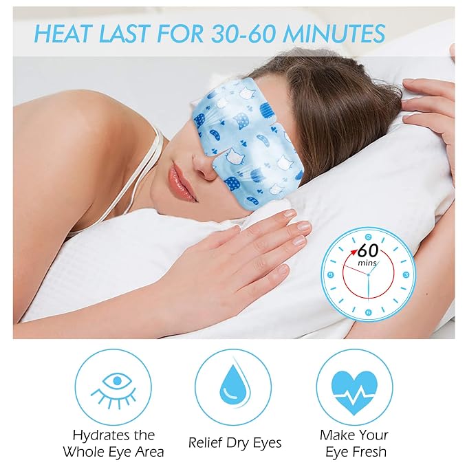 Jekeno Steam Eye Mask, 16 Packs Eye Masks - Image 3