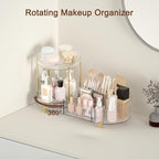 Makeup Organizer Countertop for Vanity, Rotating Perfume Tray - Image 2