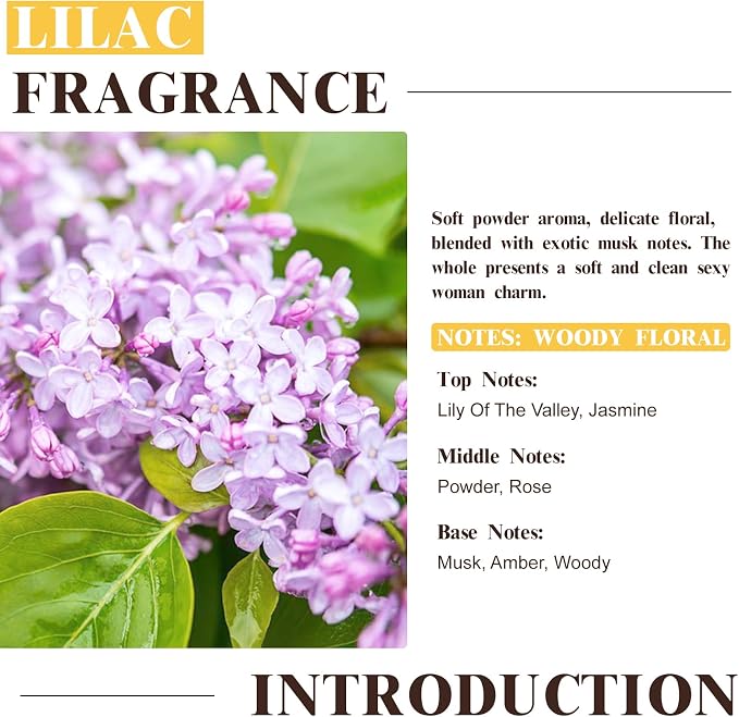 EUQEE Lilac Fragrance Oil, 60ml Premium Lilac Scented Oil Essential Oils - Image 3