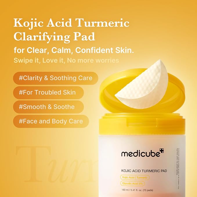 medicube Toner Pads Kojic Acid Turmeric Clarifying Toner Pad - Image 2