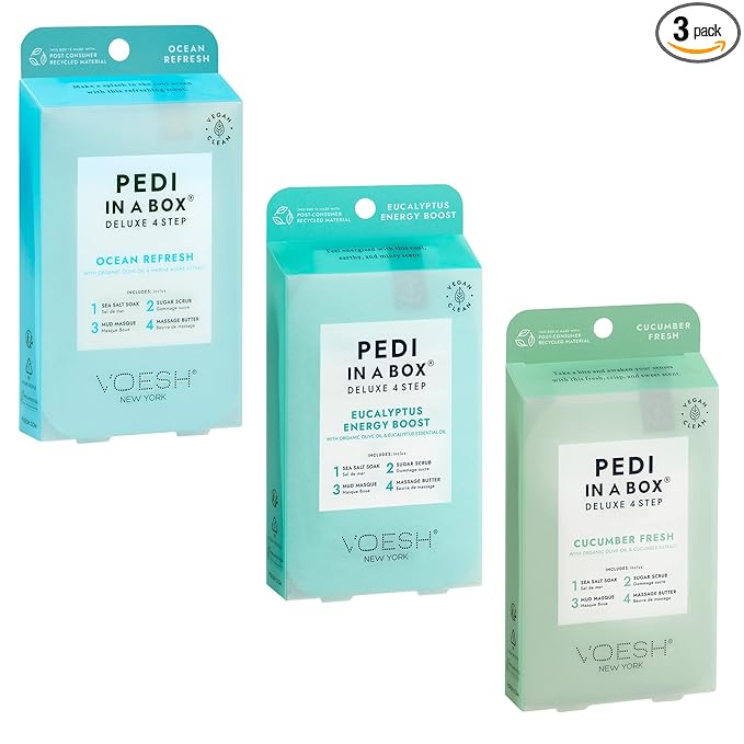 VOESH Pedi in a Box 4 Step Fresh Trio by VOESHNewYork