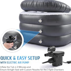 CO-Z Inflatable Bathtub With Electric Air Pump, Portable Tub With Blow Up Bath - Image 8