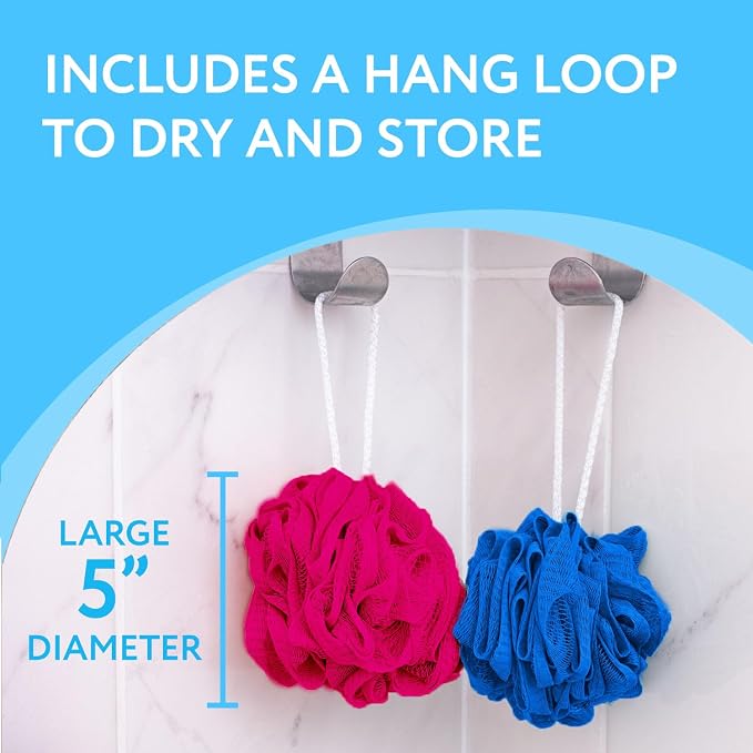IMPRESA Mesh Bath & Shower Loofah Sponges - Image 5