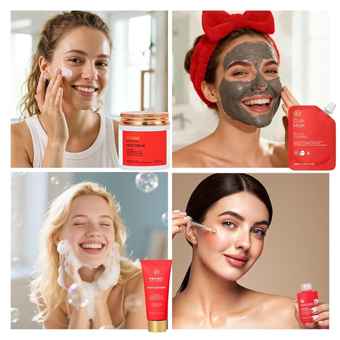 32 Pcs Mother's Day Gift, Hydrating Face Skin Care Set, Home Spa Basket - Image 7