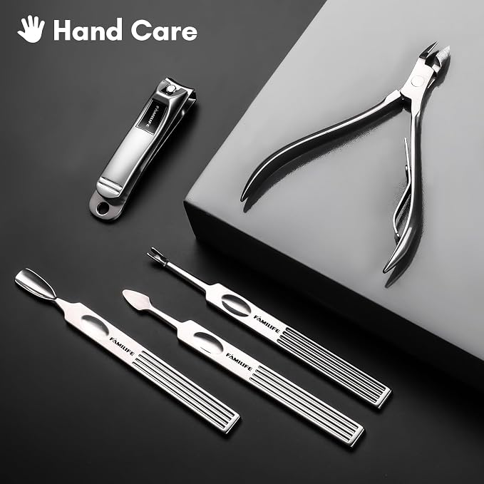 FAMILIFE Manicure Set, Professional Manicure Kit Nail Clippers Set 11 in 1 - Image 3