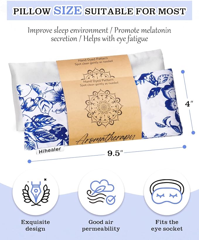 Lavender Eye Pillow for Relaxation, Sleep – Weighted Eye Mask for Headache - Image 6