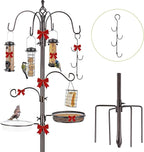 Bird Feeder Station with Suet Cage & Water Bowl Fruit Hook- Adjustable Pole - Image 9