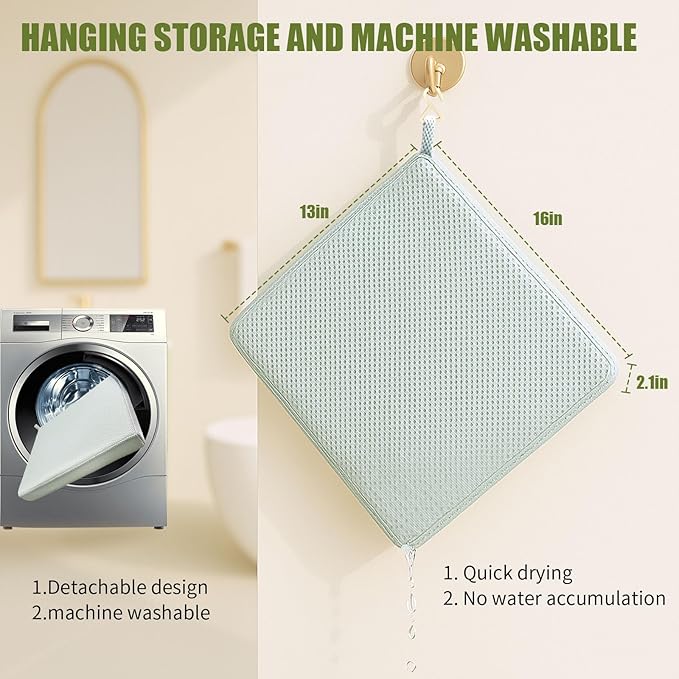 Shower Seat Cushion, Thickened Shower Chair Cushion 4D Air Fiber Material - Image 4