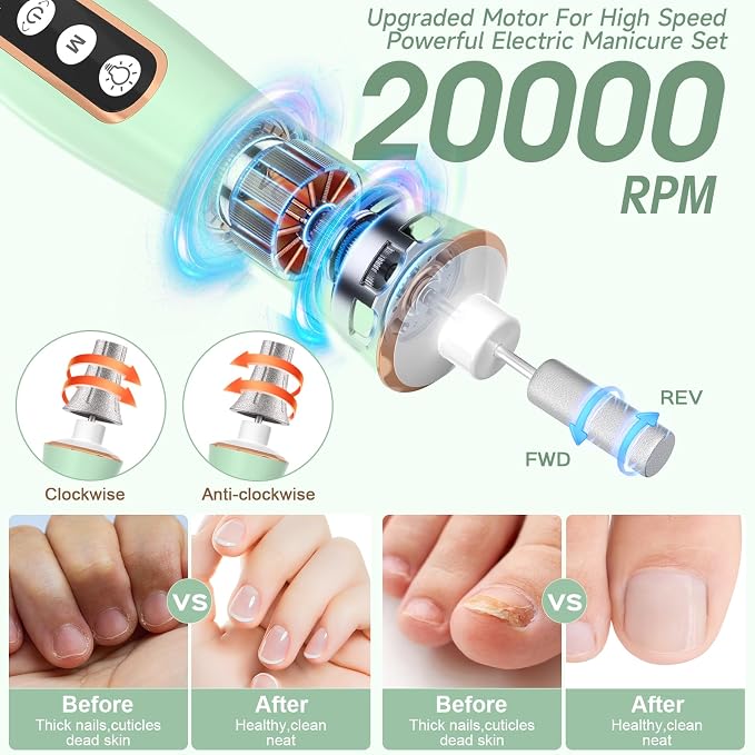 Cordless Electric Nail Drill - Image 3