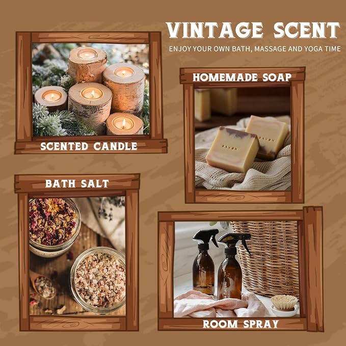 SALUBRITO Woody Fragrance Oils Set, Wood Essential Oil Set - Image 6