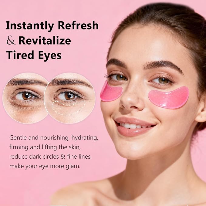 30 Pairs Pink Eye Masks, Under Eye Patches - Image 8