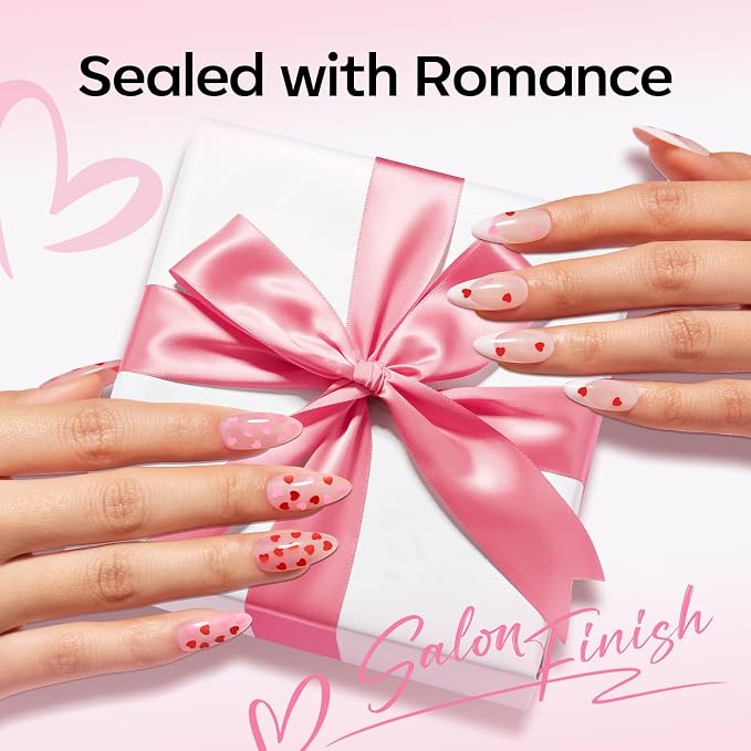modelones Heart Glitter Gel Top Coat, 15 ML 2 in One No Wipe Clear Gel Nail - Image 7