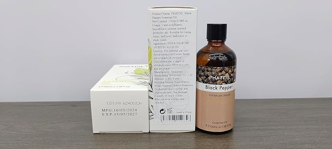 Black Pepper 3.38fl.oz Essential Oil, PHATOIL Pure Aromatherapy Oils - Image 8