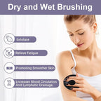 Dry Brushing Body Exfoliating Brush, Anti-Slip Body Scrubber - Image 2