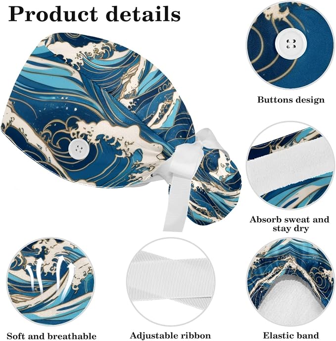 Scrub Cap, Nurse Hat, Surgical Cap - Image 4