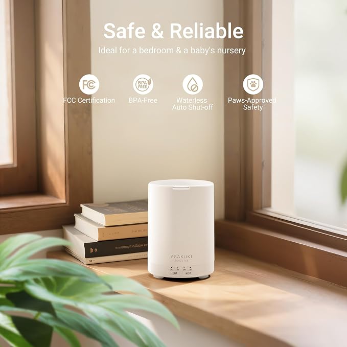 ASAKUKI Essential Oil Diffuser for Home, 300 ml Humidifier - Image 2