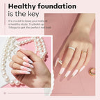 modelones Top Coat with Builder Nail Gel, Nude Pink Color Builder Top Nail Kit - Image 5