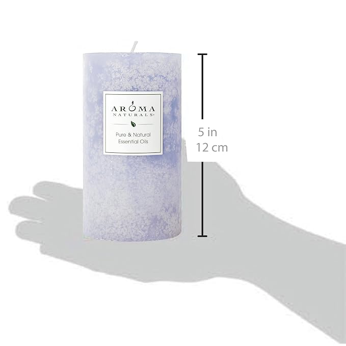 Aroma Naturals Essential Oil Scented Pillar Candle, Tranquility, 2.75 Inch X 5 - Image 4